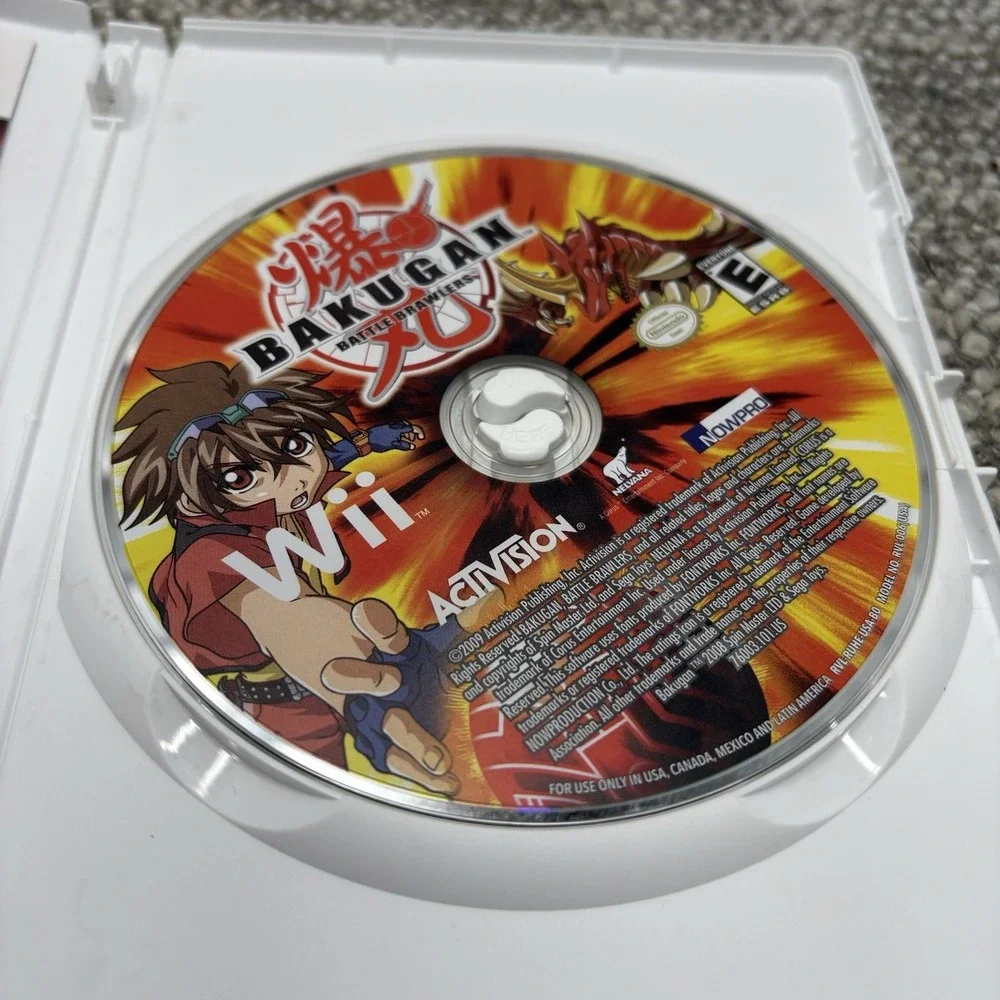 Nintendo Wii Game Bakugan Game Cover Manual 2009 Rated E‎ Tested Works